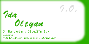ida oltyan business card
